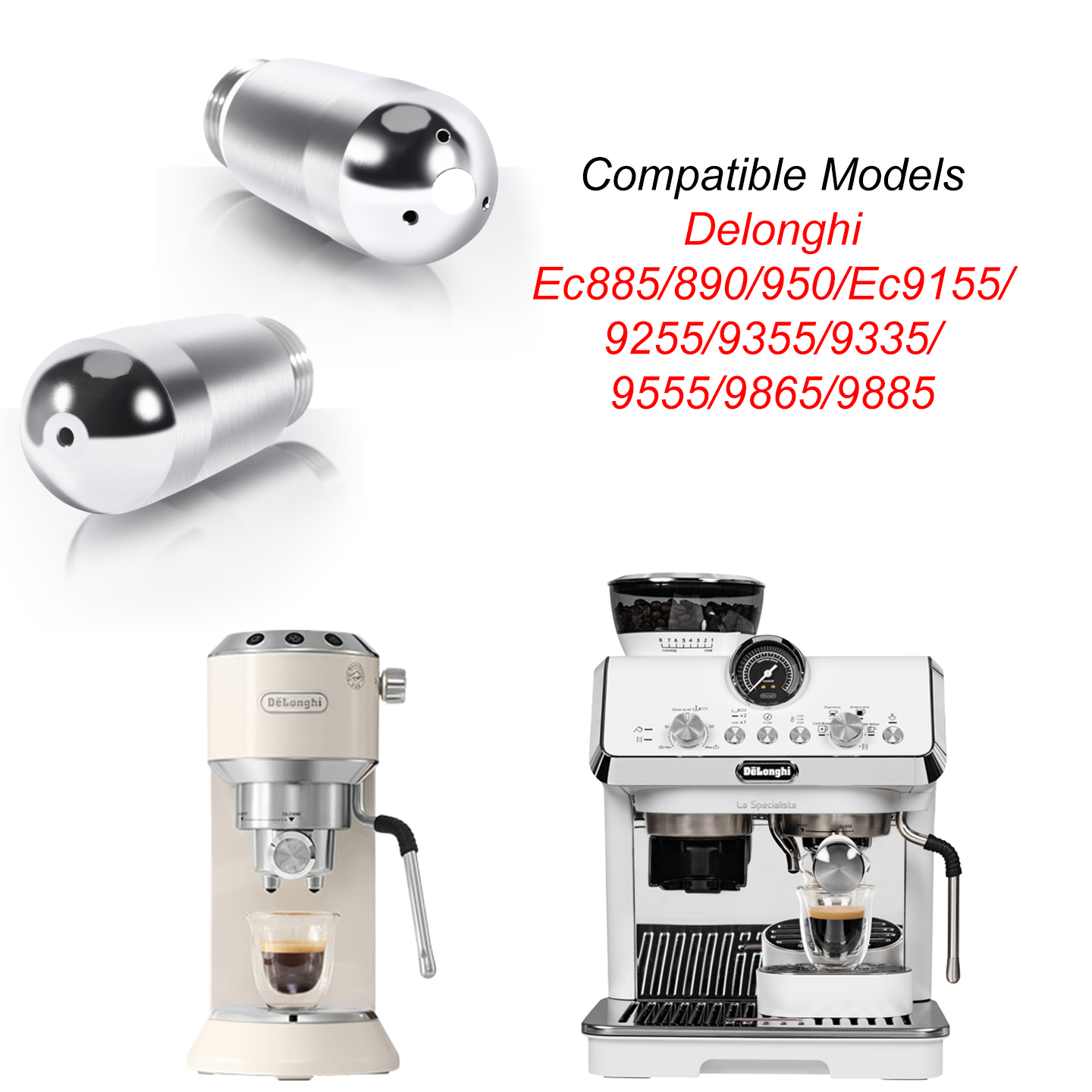 Steam Wand Tip - فوهة بخار القهوة لـ Delonghi EC885/890/9155/9255/9355/9665/9865