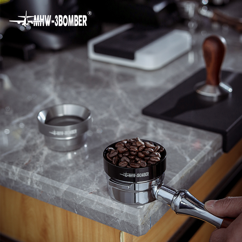 حلقة توزيع القهوة MHW-3BOMBER  - مراجعة Dosing Funnel Ring وسعره